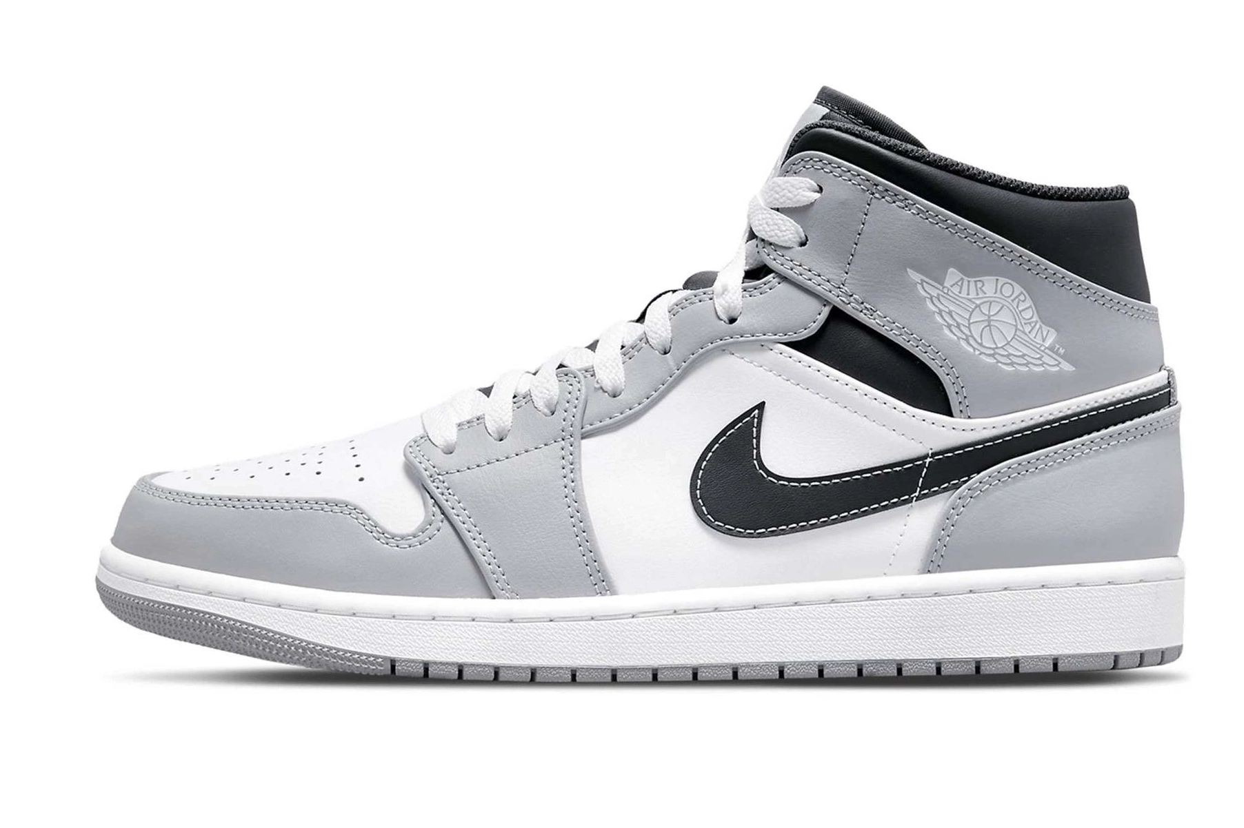 Anthracite Jordan Mid Light Grey Air 1 Smoke 0715